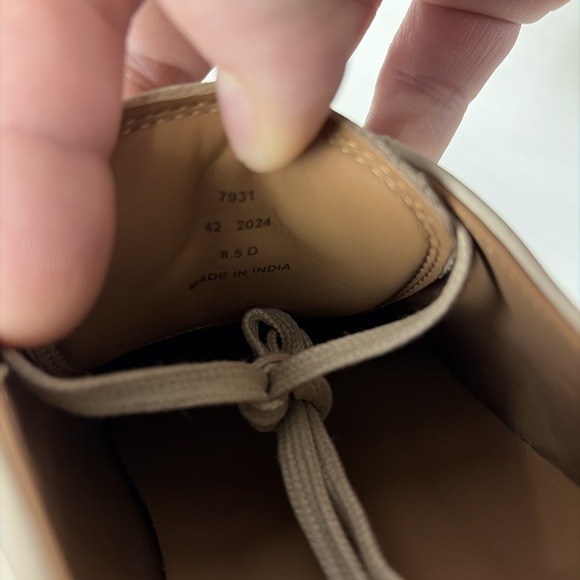 Allen Edmonds Carson Lace-Up Hybrid Derby Men\'s Size 8.5 Sand NEW main image 8